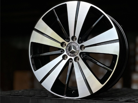 Литые диски Mercedes FlowForming GLOSS BLACK FACE 18” 5x112 ET52 7.5J D66.6