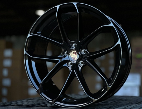 Литые диски PORSCHE GLOSS BLACK 21” 5x112 ET19/26 9/10J D66.6