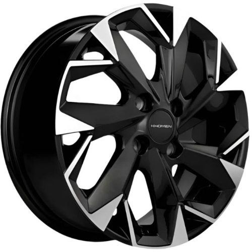 Khomen KHW 1508 6x15 4*100 ET50 DIA60.1 Black-FP Литой