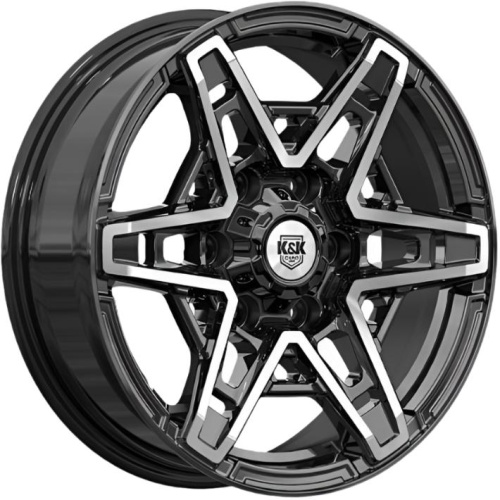 K&K Блэкберн 8x17 6*139.7 ET36 DIA67.1 Алмаз черный Литой