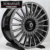 Диски RGW Wheels RGW204 10.0x22/5x130 D84.1 ET33 BKF Black Clear 
