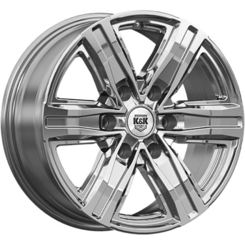 K&K R8 7.5x17 6*114.3 ET39 DIA67.1 Алмаз черный Литой