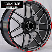 Диски RGW Wheels RGW1903 10.0x22/5x130 D84.1 ET30 Matt Black Machine Red Lip