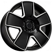 Kipardo KF61 7.5x17 5*100 ET40 DIA73.1 Gloss Black Machined Face Литой