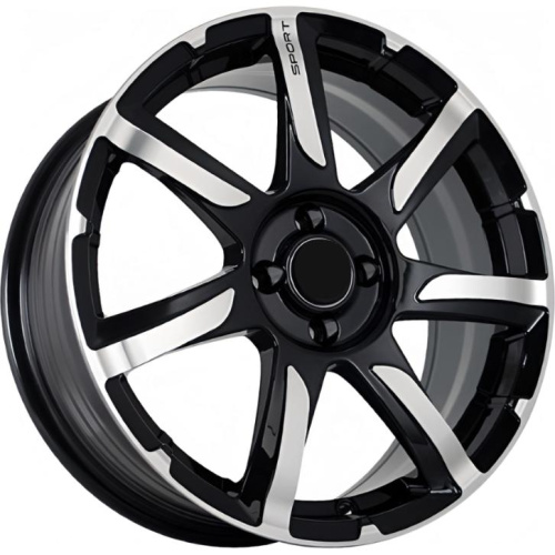 FF FBX451 7x17 4*100 ET40 DIA60.1 Black Machined Face Литой