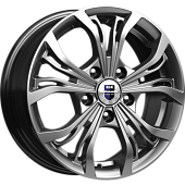 K&K Аламида 6.5x16 5*108 ET43 DIA67.1 Дарк платинум Литой