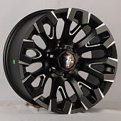 Диски IWheel JT255-7 9.0x17/6x114.3 D66.1 ET0 Matt Black+Milling Spoke