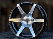 Литые диски SHOGUN A1 XF043 FlowForming GLOSS BLACK FACE 16” 4x100 ET20 7J D73.1