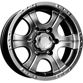 K&K Байконур 7x15 5*139.7 ET-5 DIA108.6 Дарк платинум Литой