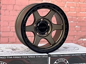 Литые диски TITIAN FORGED F7816 17, 5x150, MATTE BRONZE BLACK LIP (ET: -2, DIA: 110.1, W: 8.5)