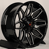 Диски HMD 4078 9.0x20/6x139.7 D106 ET 0 Gloss Black With Milled SPOKE