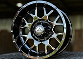 Литые диски FUEL OFF ROAD GLOSS BLACK MILLING 17” 8x165.1 ET-12 9J D125.7