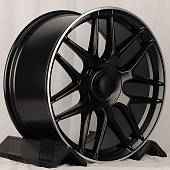 Диски HMD 7026 10x22/5x130 D84.1 ET36 Matt Black Machined Lip (круговой)