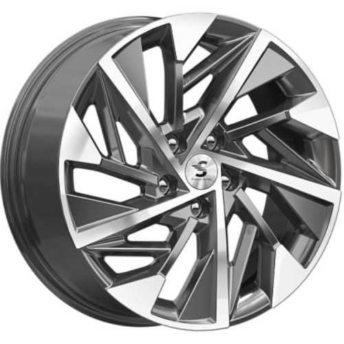 K&K КР009 7.5x18 5*114.3 ET45 DIA60.1 Diamond gloss graphite Литой